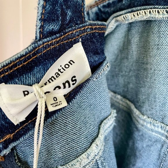 Reformation Size 0 NWT Lizzie Sleeveless Denim Minidress - Picture 9 of 9